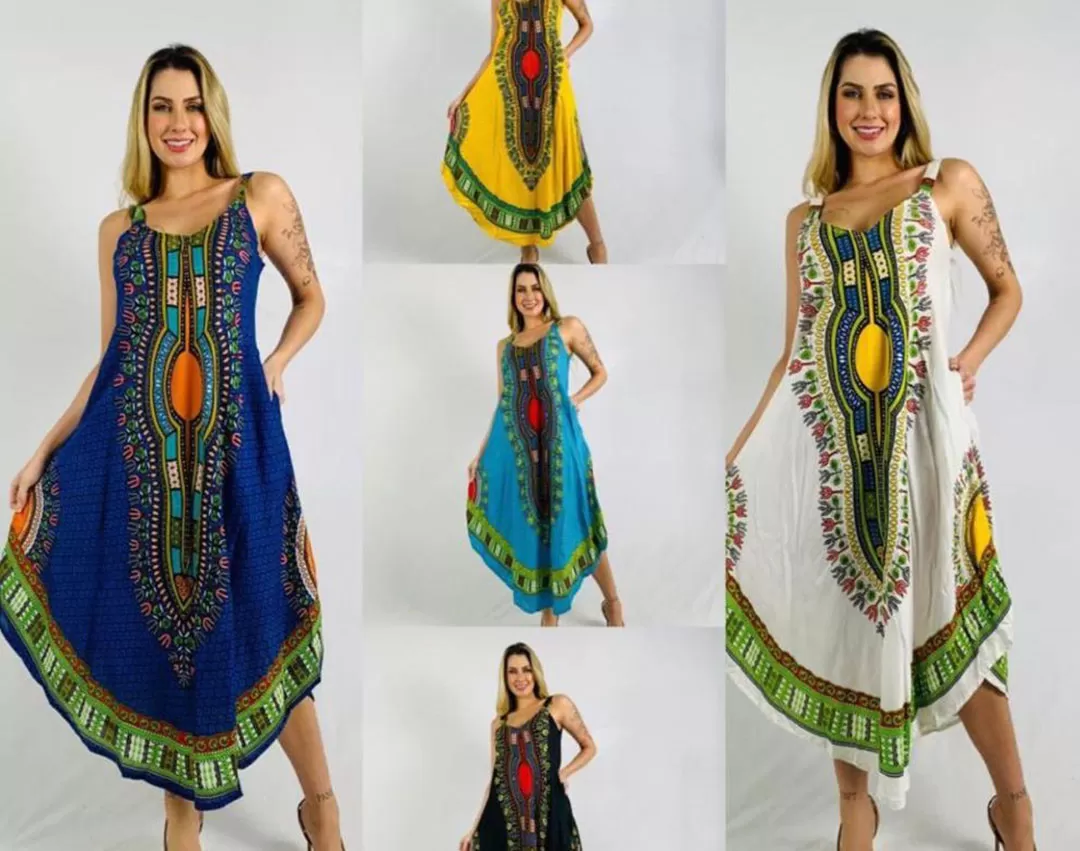 Long Cotton Printed Skirt