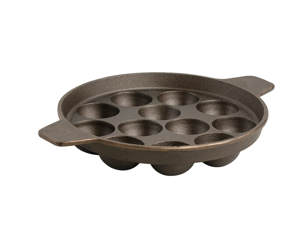 Cast Iron Gold Paniyaram 12 Pit