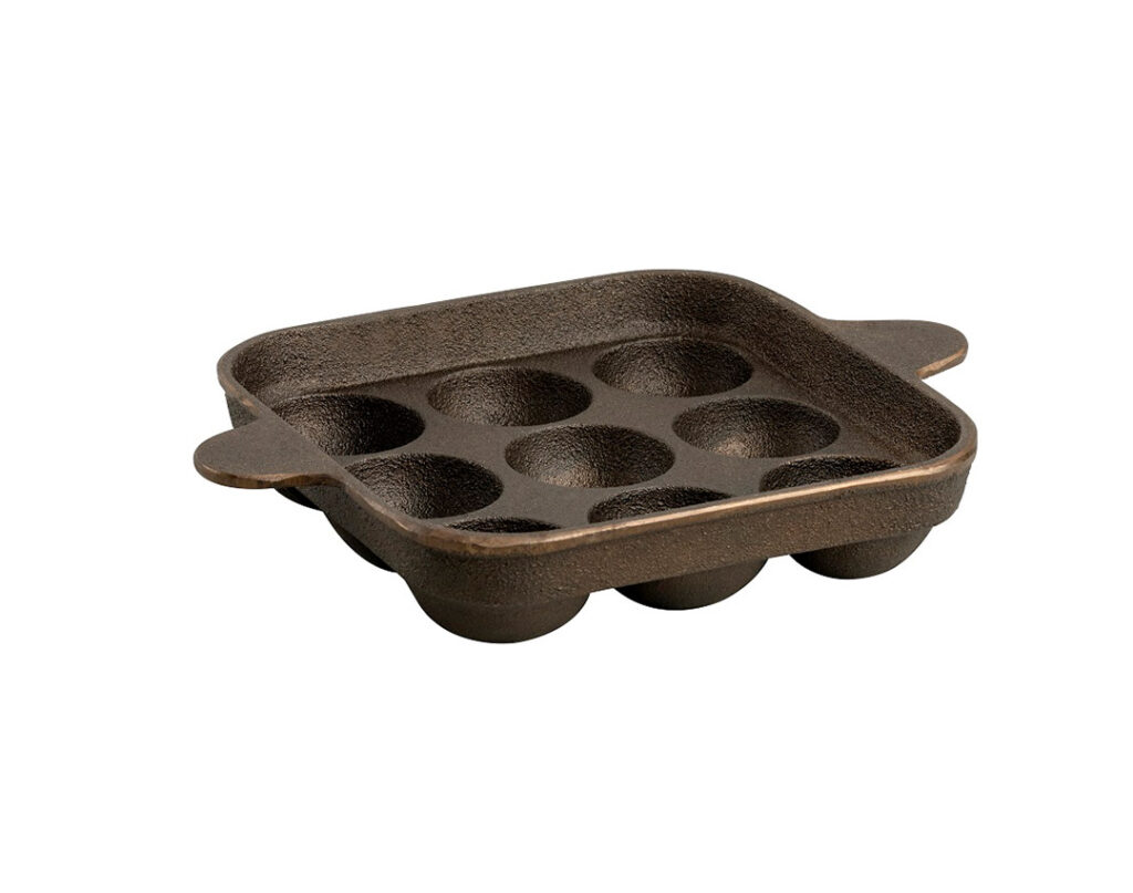 Cast Iron Gold Paniyaram 9 Pit