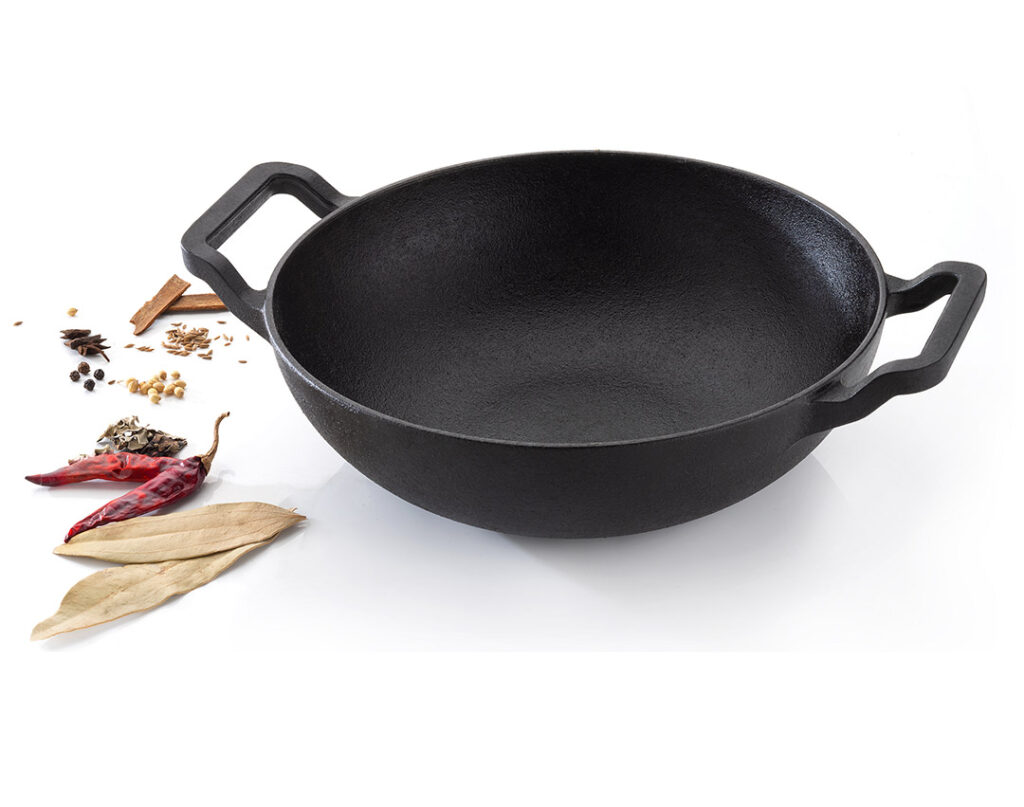 Cast Iron Smooth Kadai